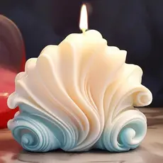 Molde de Silicone Artesanato Vela Concha