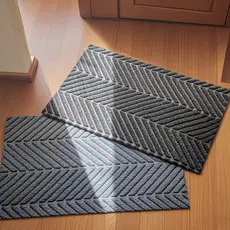 Tapete de Porta Entrada Capacho Antiderrapante Grande Borracha cortáveis tapetes 40*60cm /50*80cm