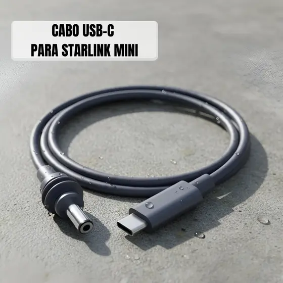 Cabo USB C Para Starlink Mini Antena Gen4 Gen5 Geração Rápida Usb Tipo C Magnético Conector Veicular