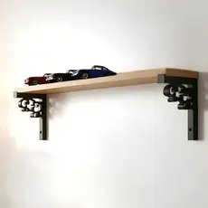 Prateleira Industrial De Parede Estante Rack Suspensa Nicho Mdf Estante Organizador