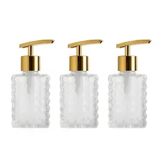 Kit saboneteira  para seu Banheiro Saboneteira Luxo 150ml - Dourado