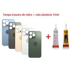 Tampa Traseira De Vidro Fosco + Cola 15ml T7000 Ou B7000 Para Iphon  13 Pro 13 Pro Max