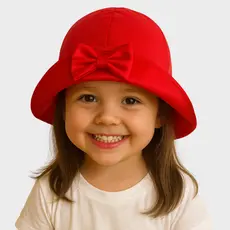 Chapéu Infantil Juvenil Meninas Bebes Chapeuzinho Babados Lacinho Frontal Proteção Solar UV Forrado