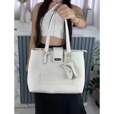 Bolsa feminina sacola grande luxo notebook com brinde porta cartão lançamento