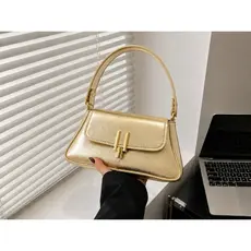 Bolsa feminina pequena de ombro e de mão com alça fixa elegante luxo moderna para festa