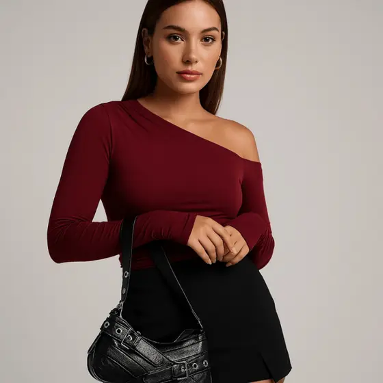 Bolsa feminina retro baguete de ombro e alça transversal elegante meia lua lançamento