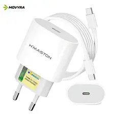 Carregador iPhone 30W Turbo USB-C ou Lightning | Carga Rápida