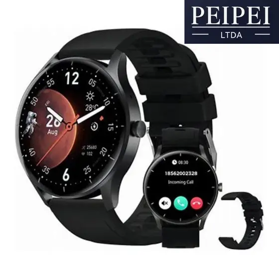 Relógio inteligente Smart Watch PEJE Com 2 Pulseiras, Bluetooth, Recarregáve, Compatível Android IOS