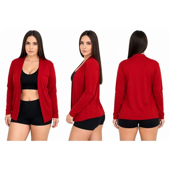 Cardigan Casaquinho Esportivo Lazer Proteção Solar UV  Caminhada Corrida Academia Fitness Sem Zíper