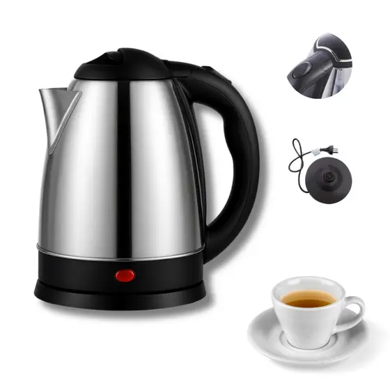 Chaleira Elétrica Inox 2 Litros 1500W – Automática para Café e Chá | Desligamento Automático