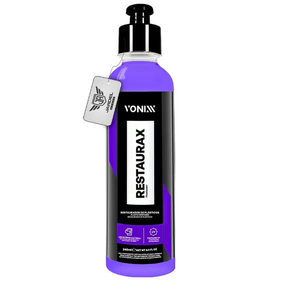 Restaurador de Plásticos e Borrachas Carro Moto Restaurax 240ML Vonixx