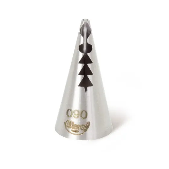 Bico de confeitar aço inox babado Nº 090 allonsy 1 unidade profissional