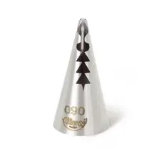 Bico de confeitar aço inox babado Nº 090 allonsy 1 unidade profissional