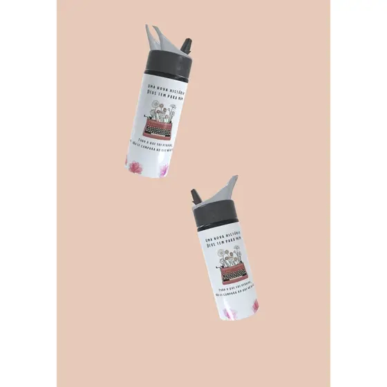 Garrafa Térmica Squeeze 500ml | Presente Personalizado I Garrafa Personalizada