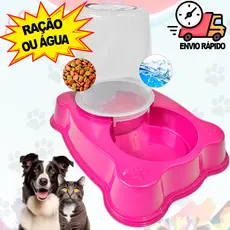 Comedouro de Cachorro Pequeno Médio Porte Bebedouro Automático 1,5 Litros Comedouro 600ml
