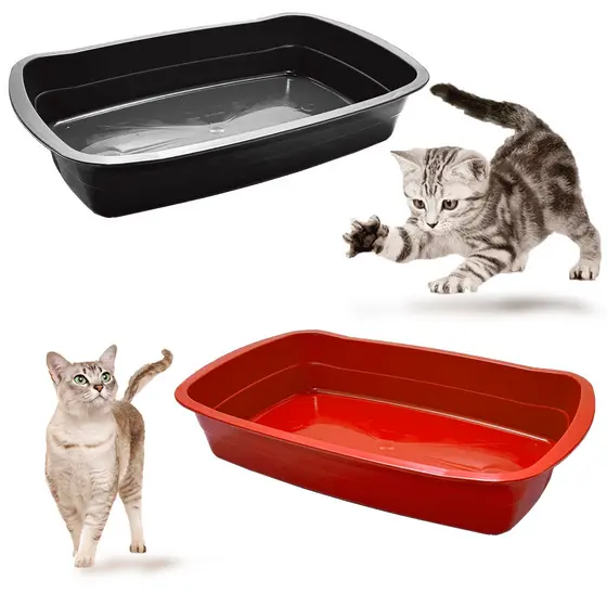Kit 2 Caixa de Areia Para Gatos Higiênica Varias Cores Bandeja Para Areia de Gatos