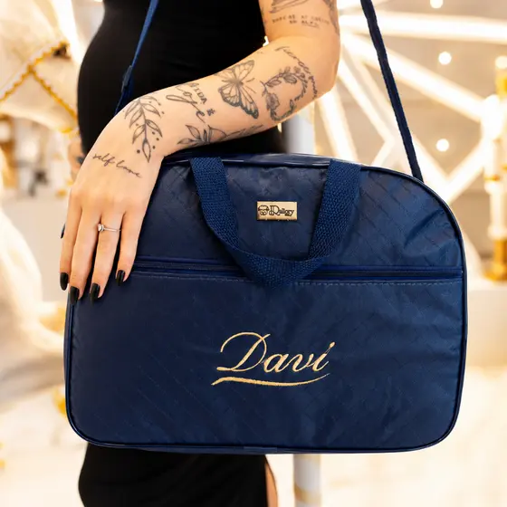 Bolsa Maternidade Grande Personalizável Menino/a Espaçosa Versátil