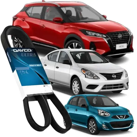 Correia Alternador Nissan Kicks / Versa / March - 1.6 16V - Direção Elétrica (Dayco 7PK1125)