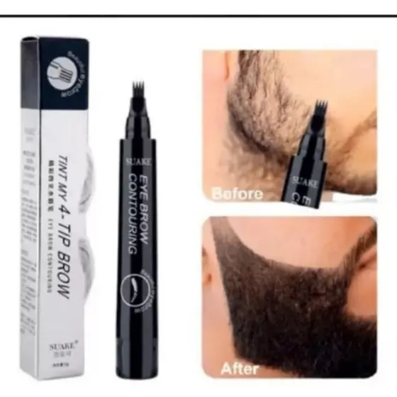 Caneta preenche falhas de barba e sobrancelha