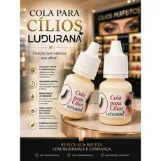 Cola Para Cílios Profissional Ludurana Tufo E Fio A Fio Premium