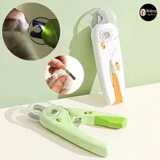 Cortador de unhas de cães e gatos, kit com alicate luminoso e lixa básica