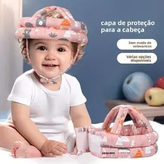 Chapéu De Proteção Ajustável Anti-Colisão Capacete De Segurança Para Bebês Andar Anticolisão Ajustável Proteção 360°