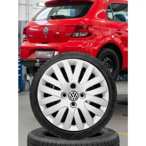 Calota Vw Gol Voyage Saveiro G5 2009 a 2011 Aro 14 Jogo Com 4 G5 G6 G7 e G8