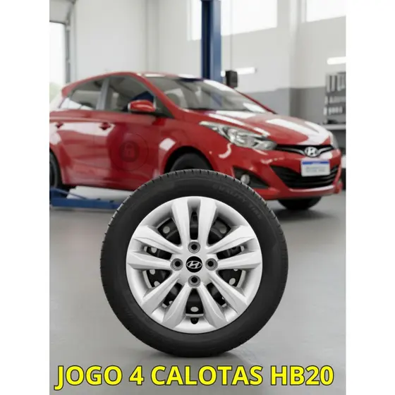 Calota Hb20 Aro 14 Hatch Sedan Jogo 4 Calotas de Roda Carlota Nova