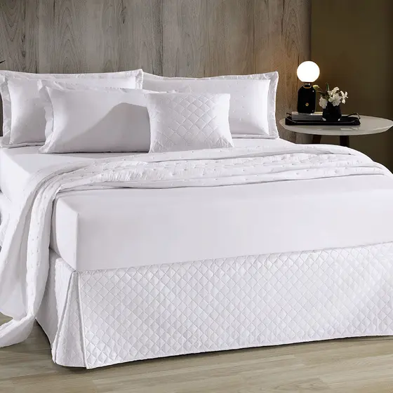 Saia Box MATELASSADA CASAL (Perfect Fit) Decorativa - Akasa
