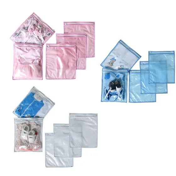 Saquinhos Maternidade Organizador Viagem Mala Bebê 27x33 Cm MALA/VIAGEM/ROUPA SECA / ROUPA LIMPA