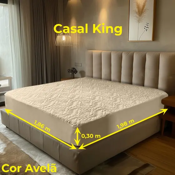 Capa Colchão Protetor Matelado King Size Box