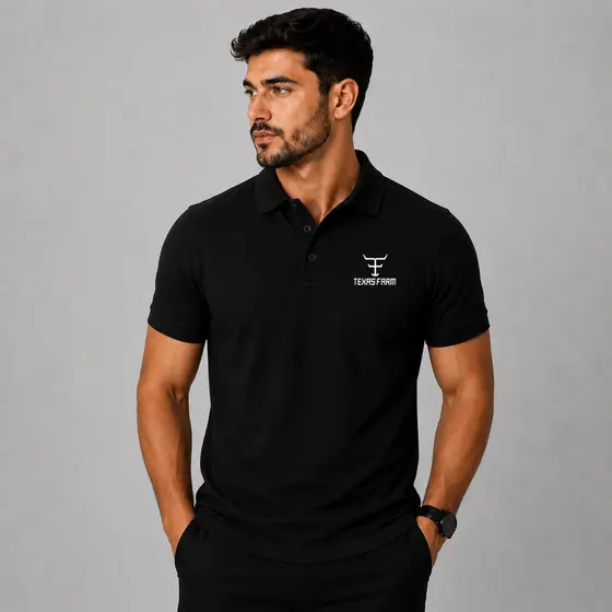 Camisa Polo EUA X BR Texas Farm Country Malha Piquet Premium