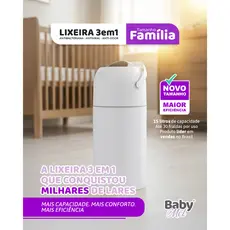 Lixeira Mágica 15L Antiodor Banheiro, Quarto Bebê e Pet - Antiviral Original - BabyMel