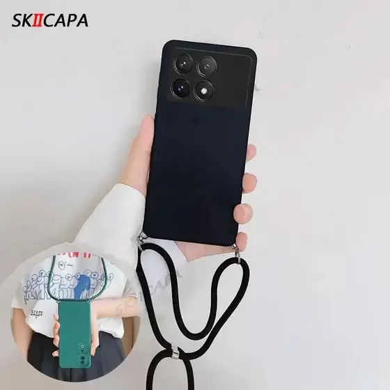 Colar Transversal Cordão Capa Flexível Para Poco X6 Pro M6pro 5G Protetora De Silicone Câmera Xiaomi X 6 X5 M6 M5S