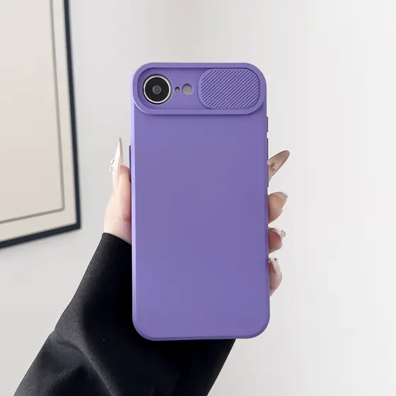 Slide Fosco Silicone Caso Para IPhone 16E 16 E Doce Cor Lente Proteção Capa De Telefone Macio Ultra Fino SE 4 5G 2025 SE