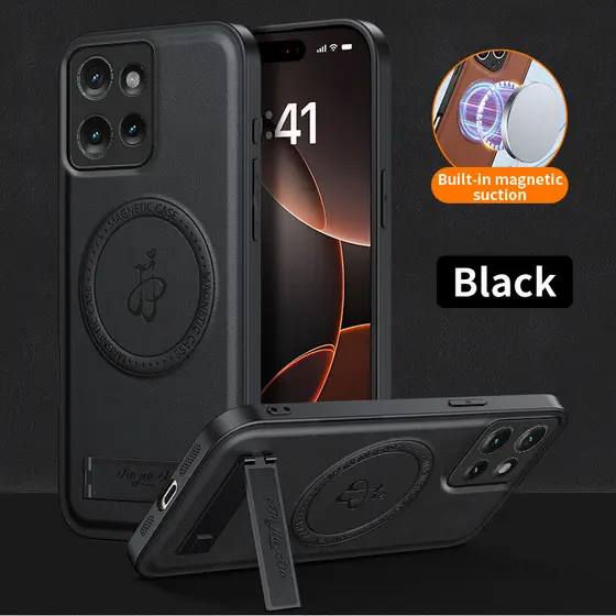 Para Moto Edge 50 Caso Suporte De Couro Motorola Edge50 Ultra Fusion 60 Neo Capa Magnética À Prova De Choque Proteger Es