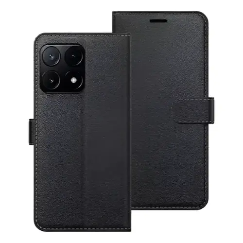 Capa Carteira Flip + Película 3D Para Xiaomi Poco X6