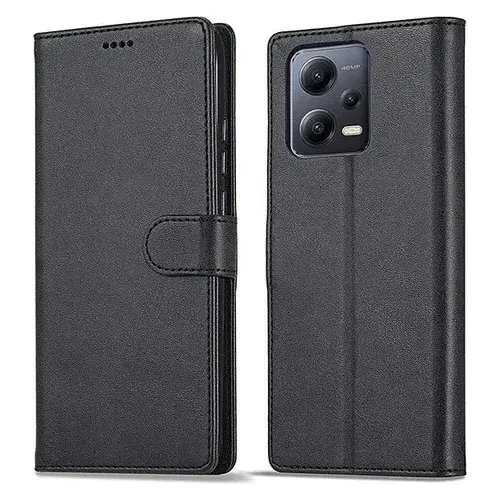 Capa Carteira Flip + Película 3D Para Xiaomi Poco X5 / Poco X5 Pro
