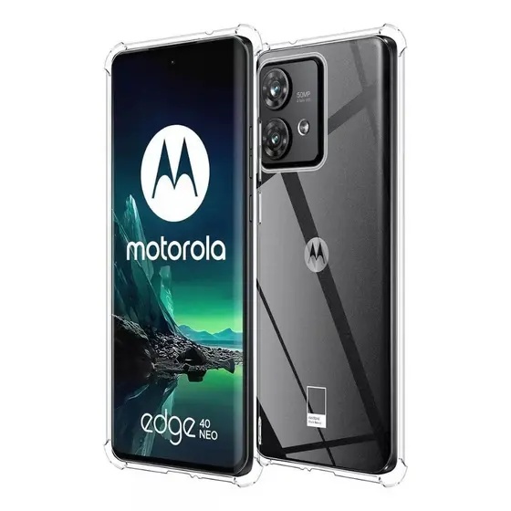 Capa Capinha Anti Queda + Película 3D Para Moto Edge 40 Neo