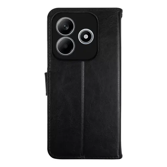 Capa Carteira Flip + Película 3D Para Xiaomi Redmi Note 14 4G/ Note 14 5G/ Note 14S