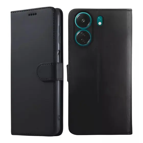 Capa Carteira Flip + Película 3D Para Xiaomi Poco C65