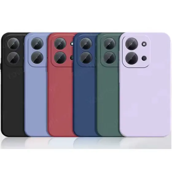 Capa Capinha Slim Aveludada Anti Shock Colorida + Película 3D Para Xiaomi Poco C85