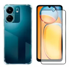 Capa Capinha Anti Queda + Película 3D Para Xiaomi Poco C65