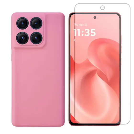 Capa Capinha Slim Anti Impacto + Película 3D Para Motorola Moto G86