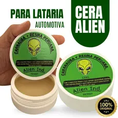 Cera Alien Ind Automotiva Carnauba Espelhamento Cerâmico Polimento Tira Riscos Repele Água 120g