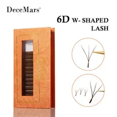 DeceMars 6D-W Extensão De Cílios Em Forma De Marrom
