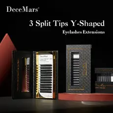 DeceMars 3 Pontas Divididas Eextensão De Cílios Em Forma De Y