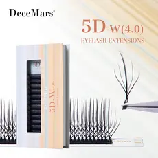 DeceMars 5D-W (4.0) Extensão De Cílios Em Formato (12 Linhas/Bandeja) Preta
