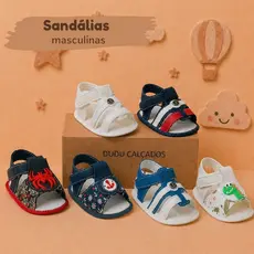 Sandália Bebê Masculina Recém-Nascido Conforto e Segurança