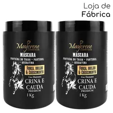 Máscara Crina Premium Maycrene 1kg | Força, Brilho e Crescimento